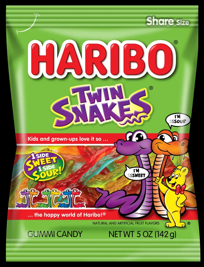 Gomitas Twin Snakes Share Haribo 175 g