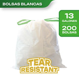 Bolsas Basura Cocina Aromatizadas 61 x 68 cm Canway 200 un