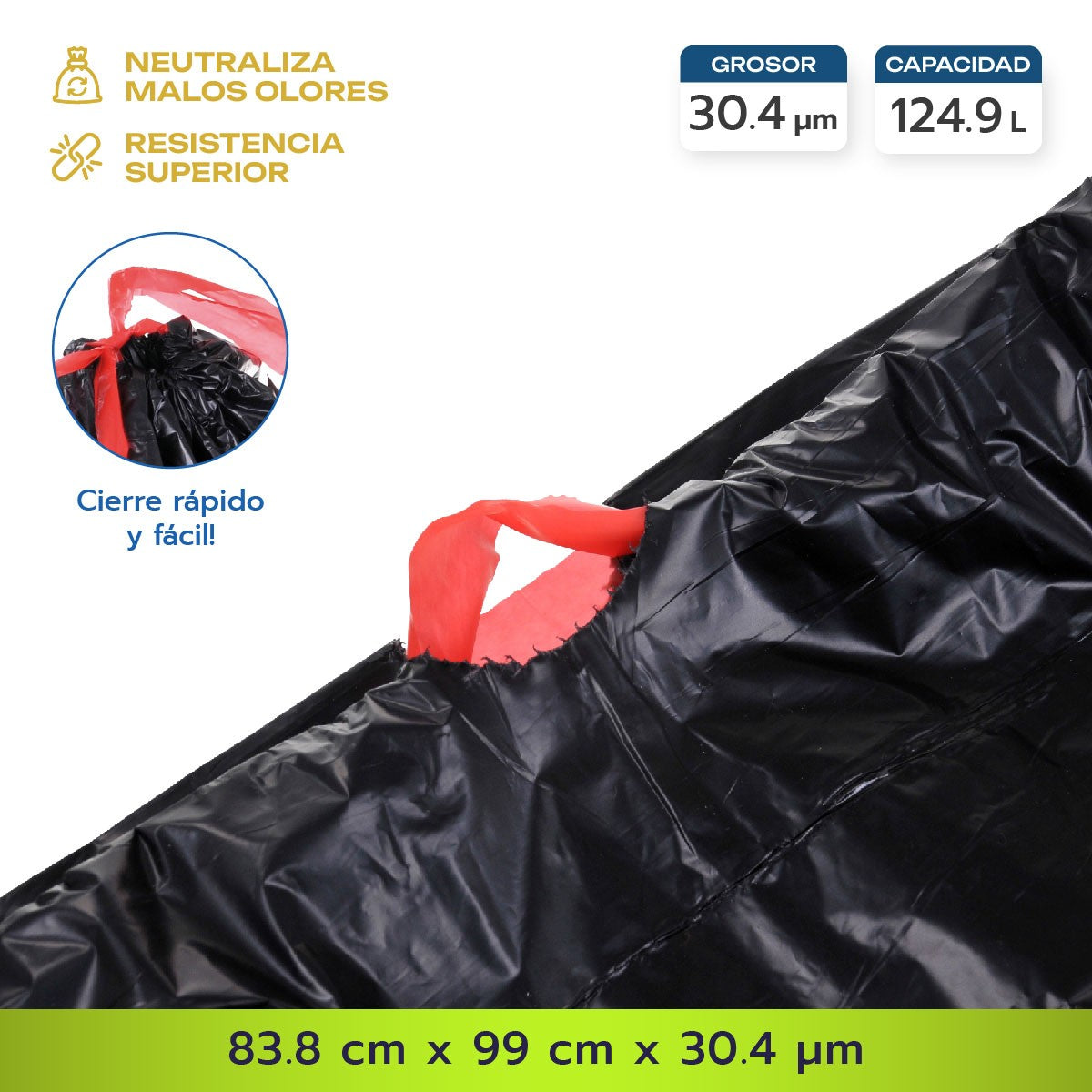 Bolsas Basura 84 x 99 cm Canway 90 un