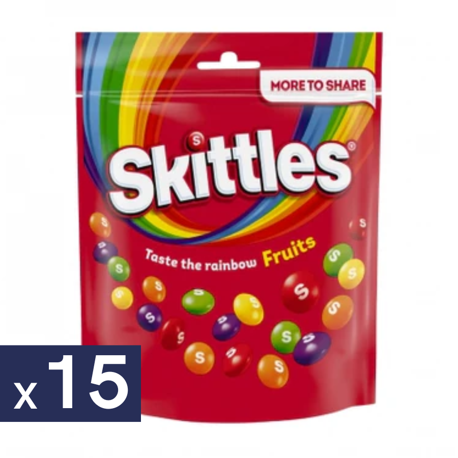 Masticables Fruit Skittles 15 x 152 g