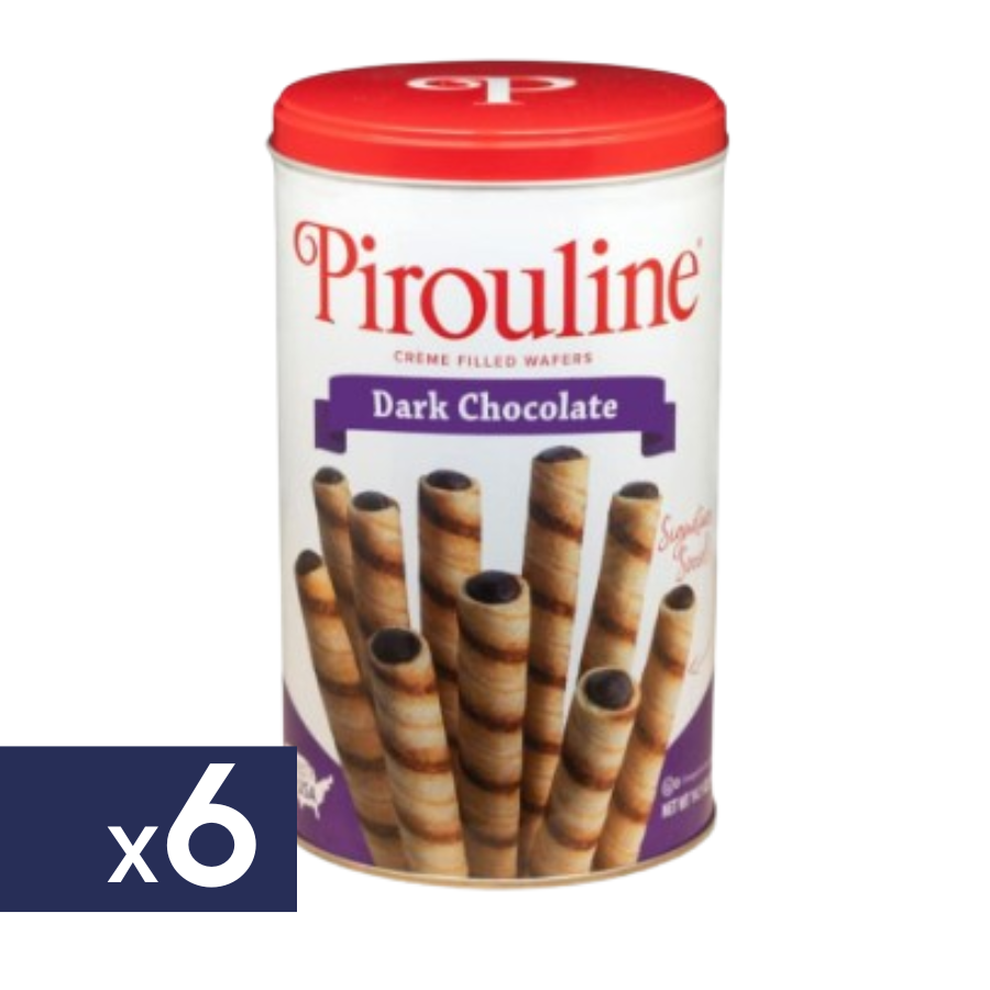 Obleas Rellenas de Chocolate Negro Pirouline 6 x 400 g