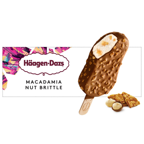 Helados Paleta Macadamia Nut Brittle Häagen-Dazs 4 x 80 ml