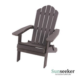 Silla Adirondack Plegable Charcoal Gray Sunseeker