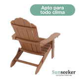 Silla Adirondack Plegable Brown Sunseeker