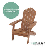 Silla Adirondack Plegable Brown Sunseeker