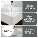 Set de Sábanas 400 Hilos White Blair Home