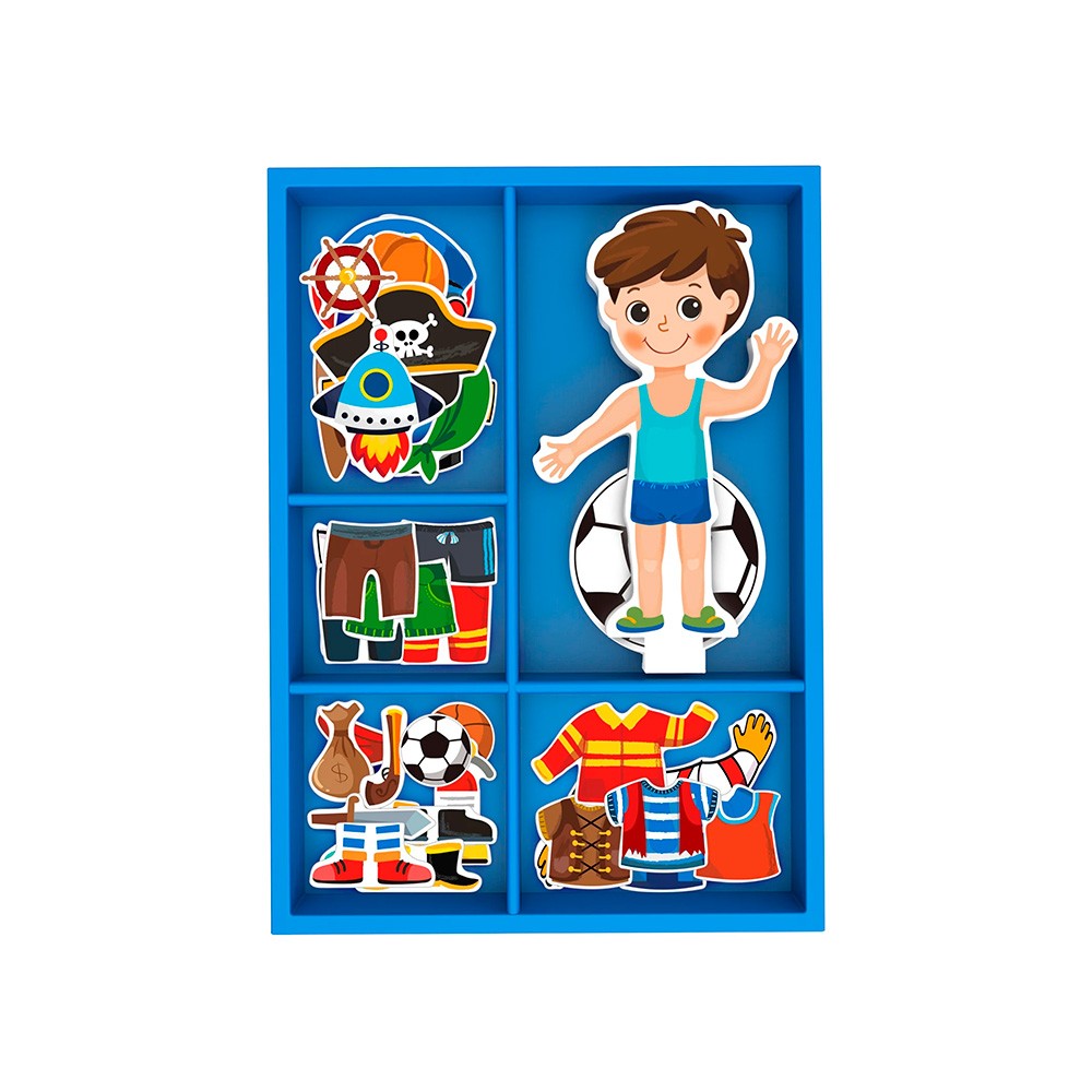 Juego Magnético Dress Up Boy Toysters