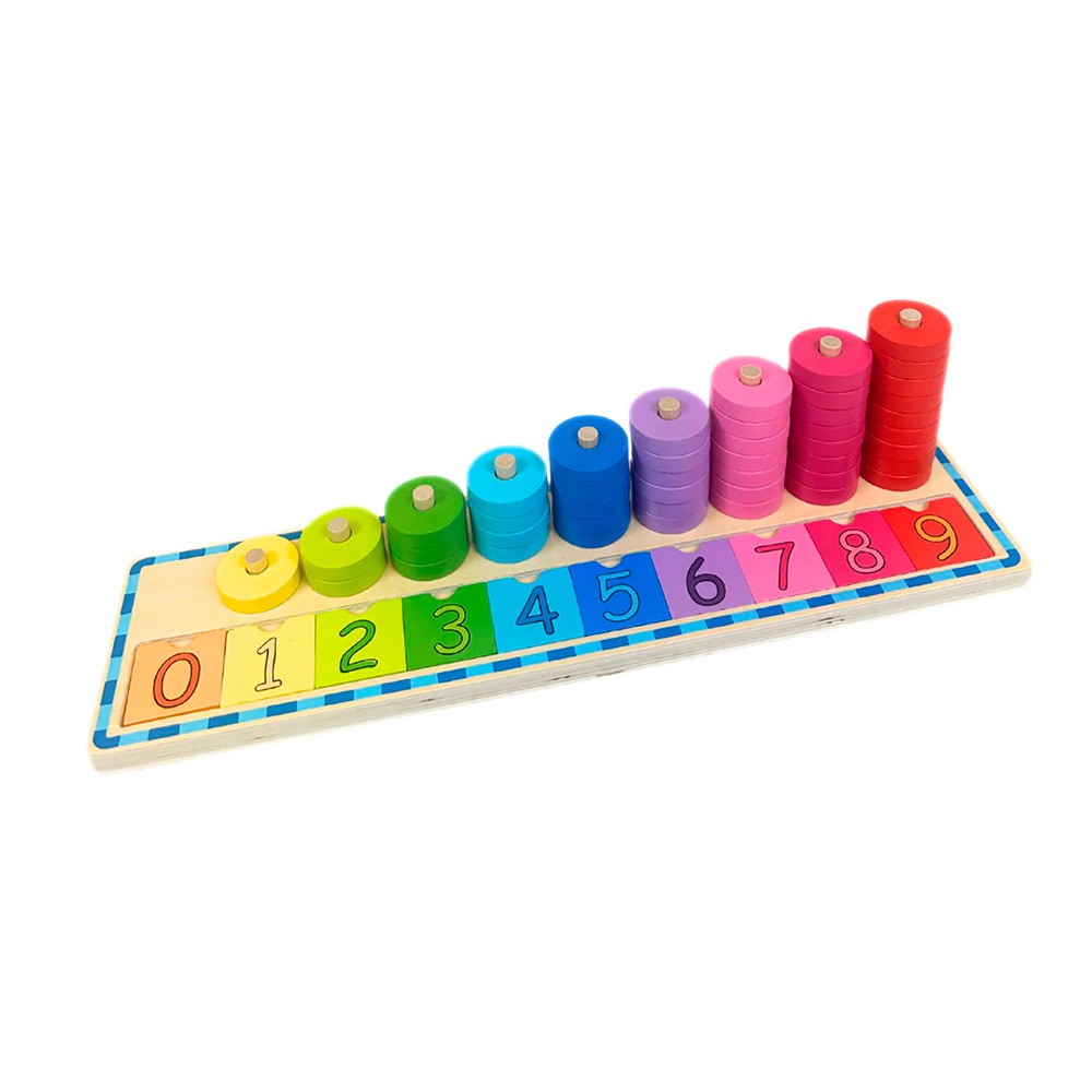 Juego Matemáticas Apilable Madera Toysters