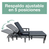 Reposera Sun Lounger Rattan Sunseeker