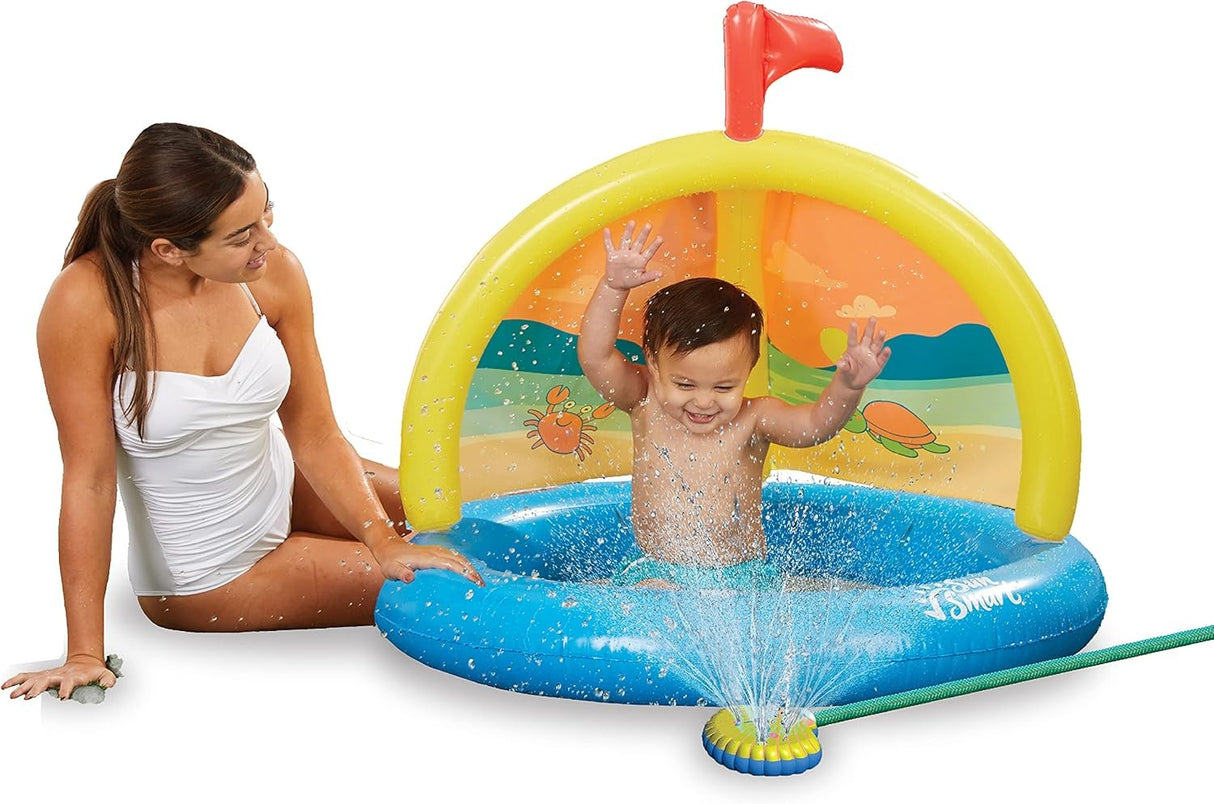 Piscina con Aspersor Sandcastle 101x15 cm Sun Smart