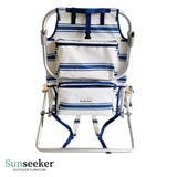 Silla Playa 5 Posiciones Reposabrazos Madera Sunseeker