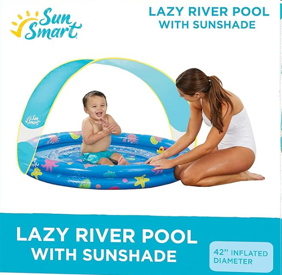 Piscina Inflable Niños Lazy River Sunshade 106 Sun Smart