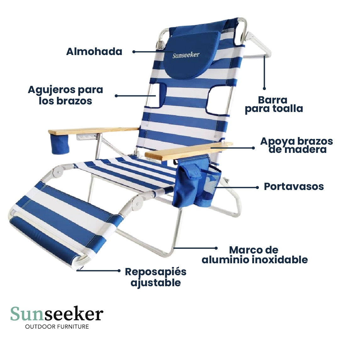 Silla y Reposera Playa Sunseeker