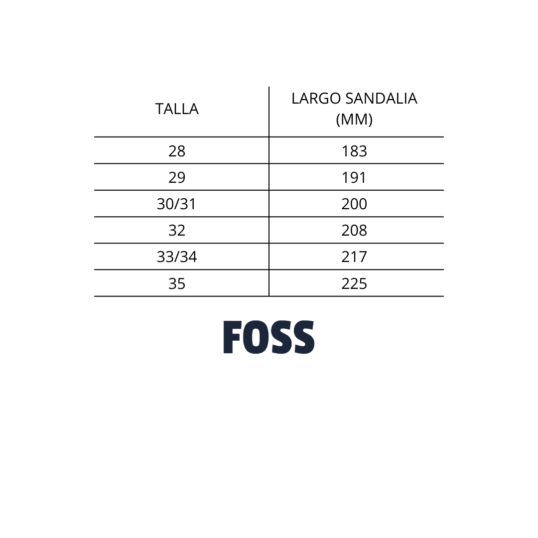 Sandalias Kids Foss