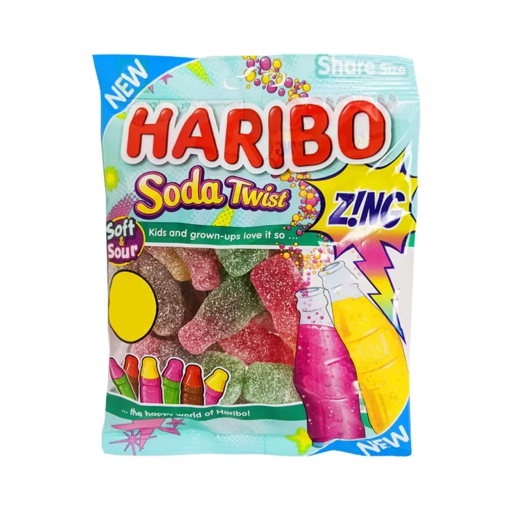 Gomitas Soda Twist Zing Haribo 176 g