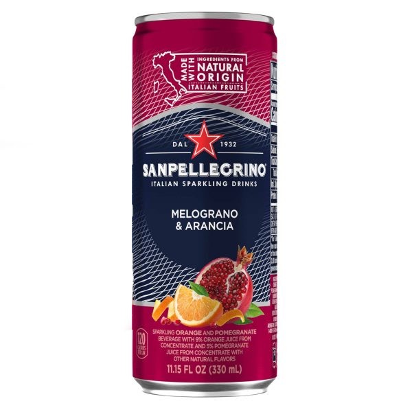 Agua Saborizada con Gas Granada Naranja San Pellegrino 6 un x 330 ml