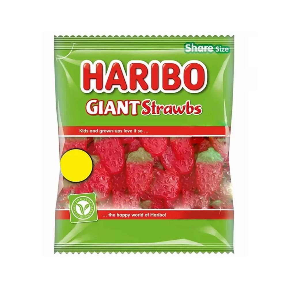 Gomitas Giant Strawbs Haribo 154 g