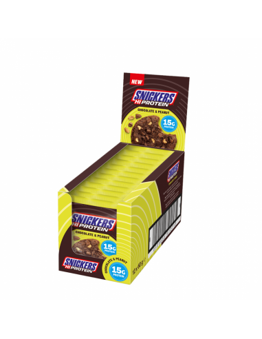 Chocolates Maní y Galleta HiProtein Snickers 12 un x 60 g