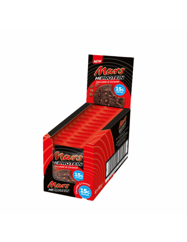 Chocolates Caramelo y Galleta HiProtein Mars 12 un x 60 g