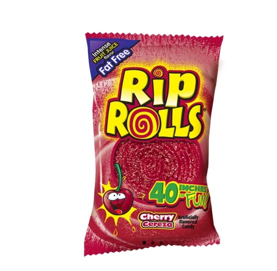 Gomitas Enrolladas Guinda Rip Rolls 40 g