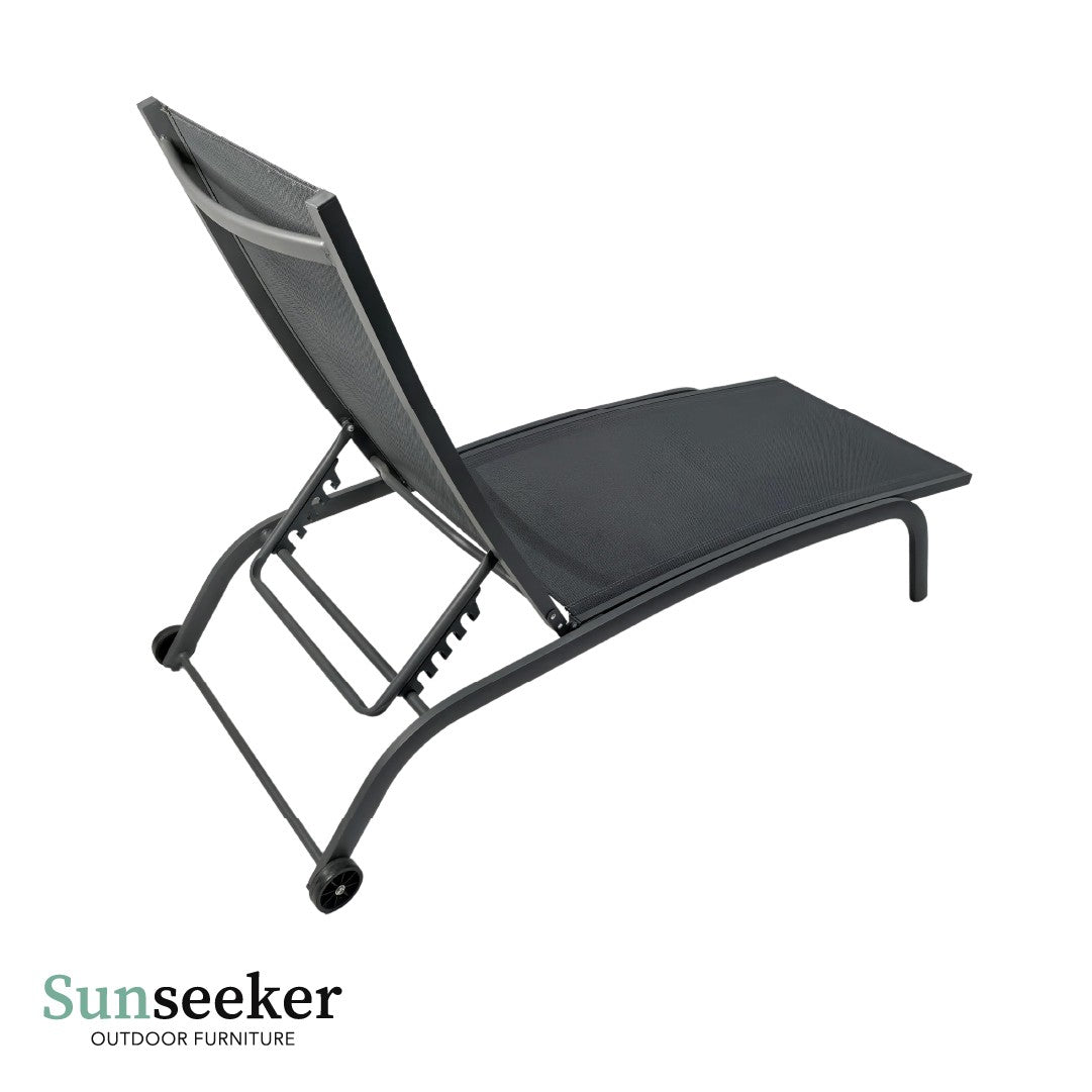 Reposera Lounger Aluminio Cool Gray 187 x 63cm Sunseeker