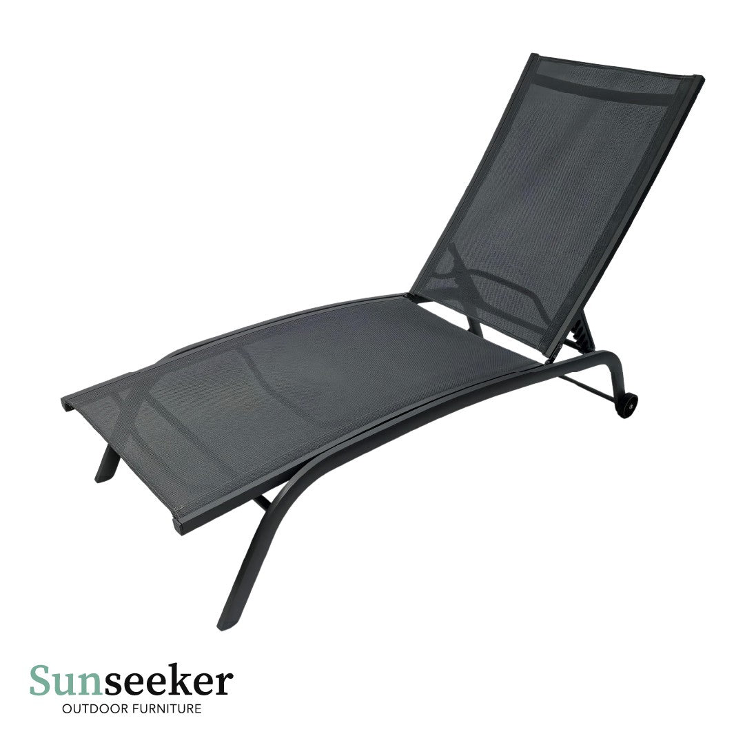 Reposera Lounger Aluminio Cool Gray 187 x 63cm Sunseeker