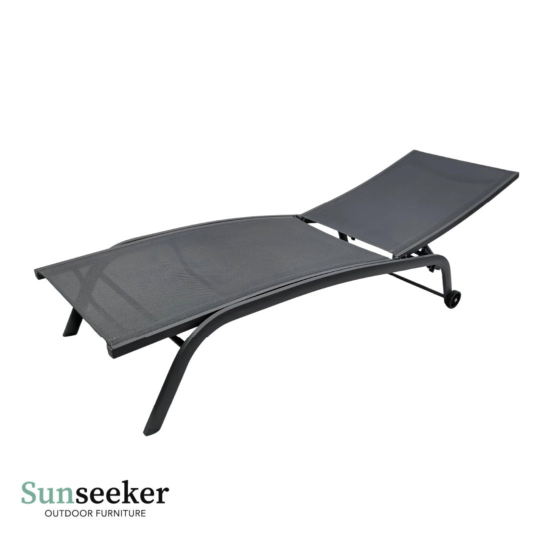 Reposera Lounger Aluminio Cool Gray 187 x 63cm Sunseeker