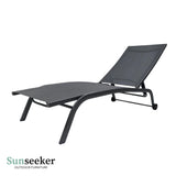 Reposera Lounger Aluminio Cool Gray 187 x 63cm Sunseeker