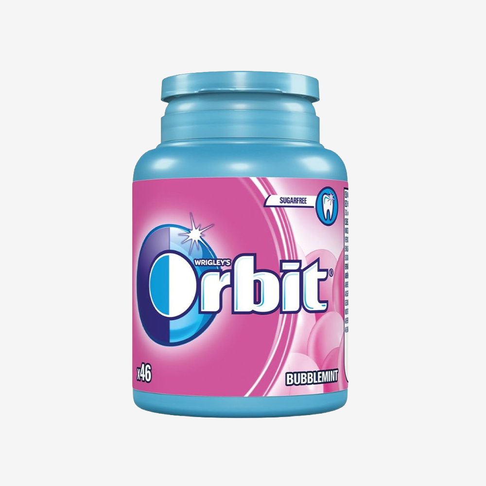 Chicles Bubblemint Bottle Orbit 64 g