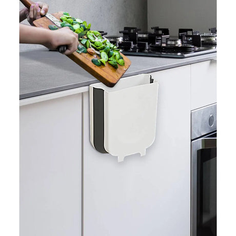 Cubo Basura Retráctil Blanco/Gris 8L 5Five 1 un