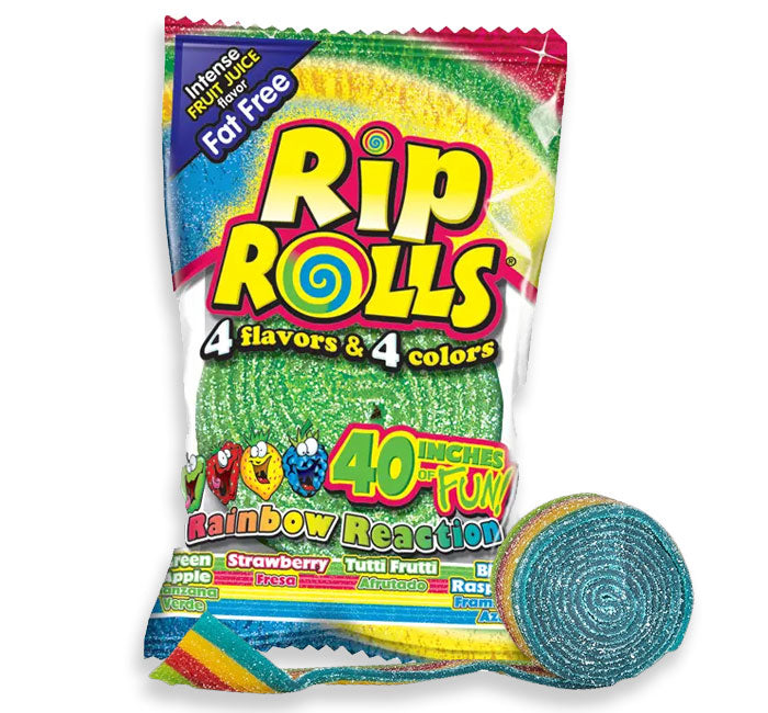 Gomitas Enrolladas Rainbow Rip Rolls 40 g