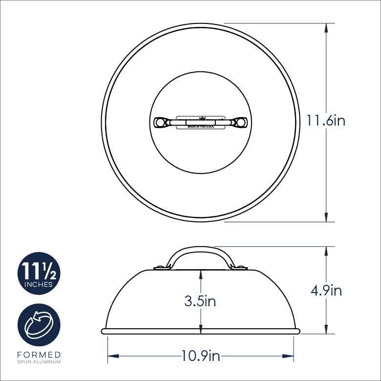 Tapa Cubre Alimentos Parrilla 27 cm Nordicware 1 un