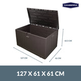 Baúl de Almacenamiento Exteriores 397 L Canberra 1 un