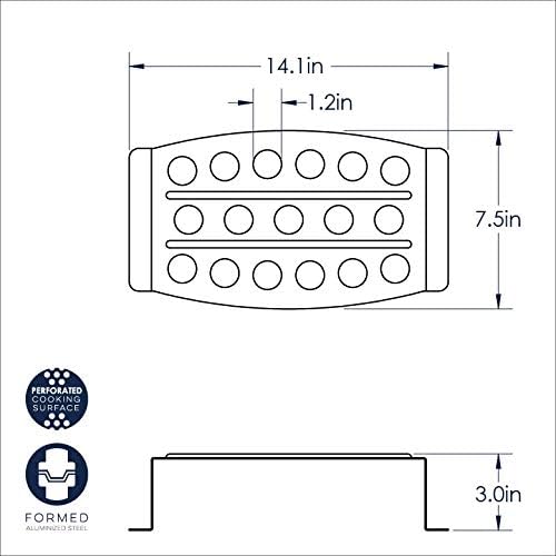 Placa Antiadherente Parrilla Chicken Leg Nordicware 1 un