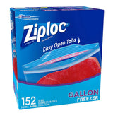 Bolsas Plásticas Freezer 27 x 27 cm Ziploc 152 un