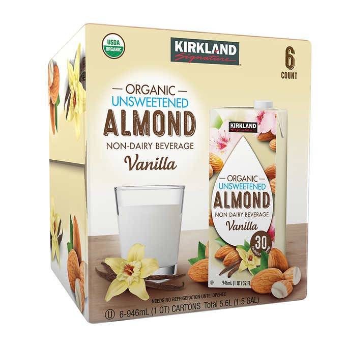 Bebida Vegetal de Almendras Vainilla Kirkland 6 un x 946 ml