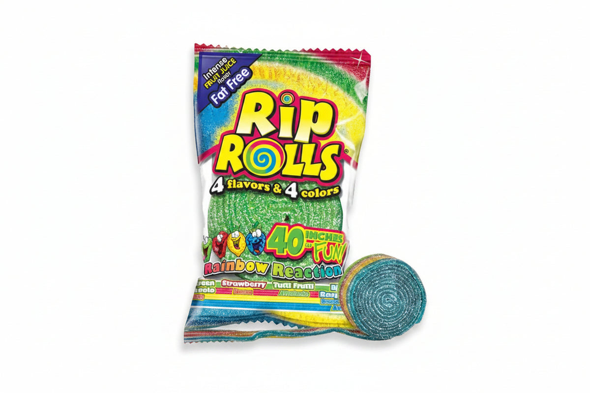 Gomitas Enrolladas Rainbow Rip Rolls 40 g