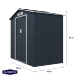 Bodega Jardín Exteriores Gray A 213 X 131 X 195 Cm Canberra 1 Un