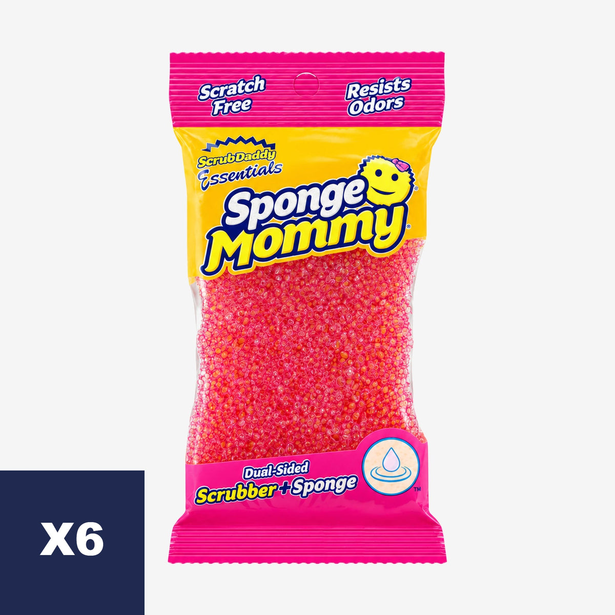 Esponja Sponge Scrub Mommy Scrub Daddy 6 un