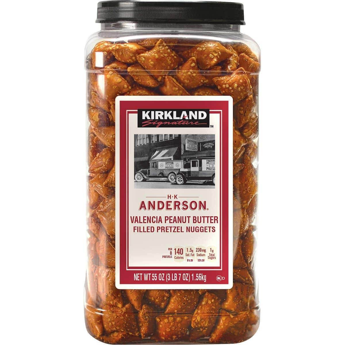 Pretzels Rellenos de Mantequilla de Maní Kirkland 1.56 kg