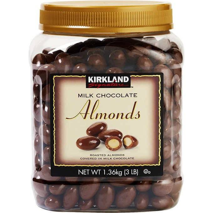 Almendras Bañadas en Chocolate Kirkland 1.36 kg