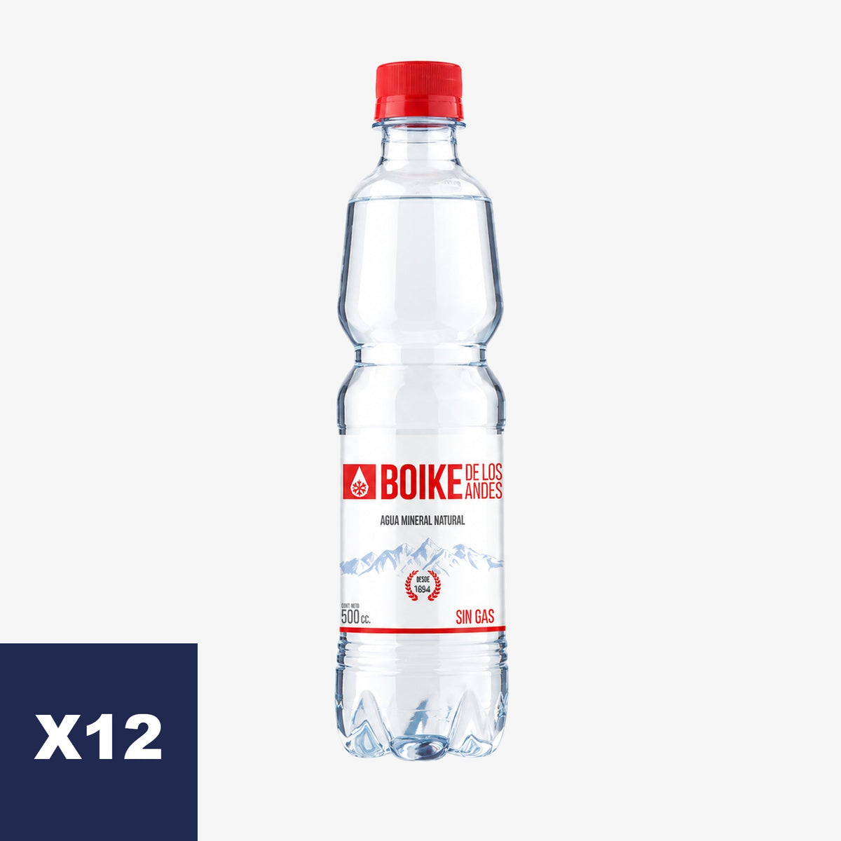 Agua Mineral sin Gas Boike 12 x 500 ml