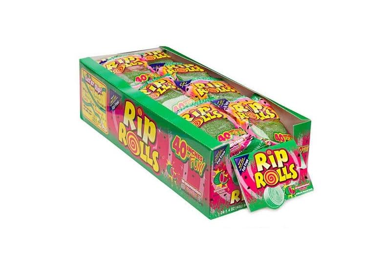 Gomitas Enrolladas Sandía Rip Rolls 24 x 40 g