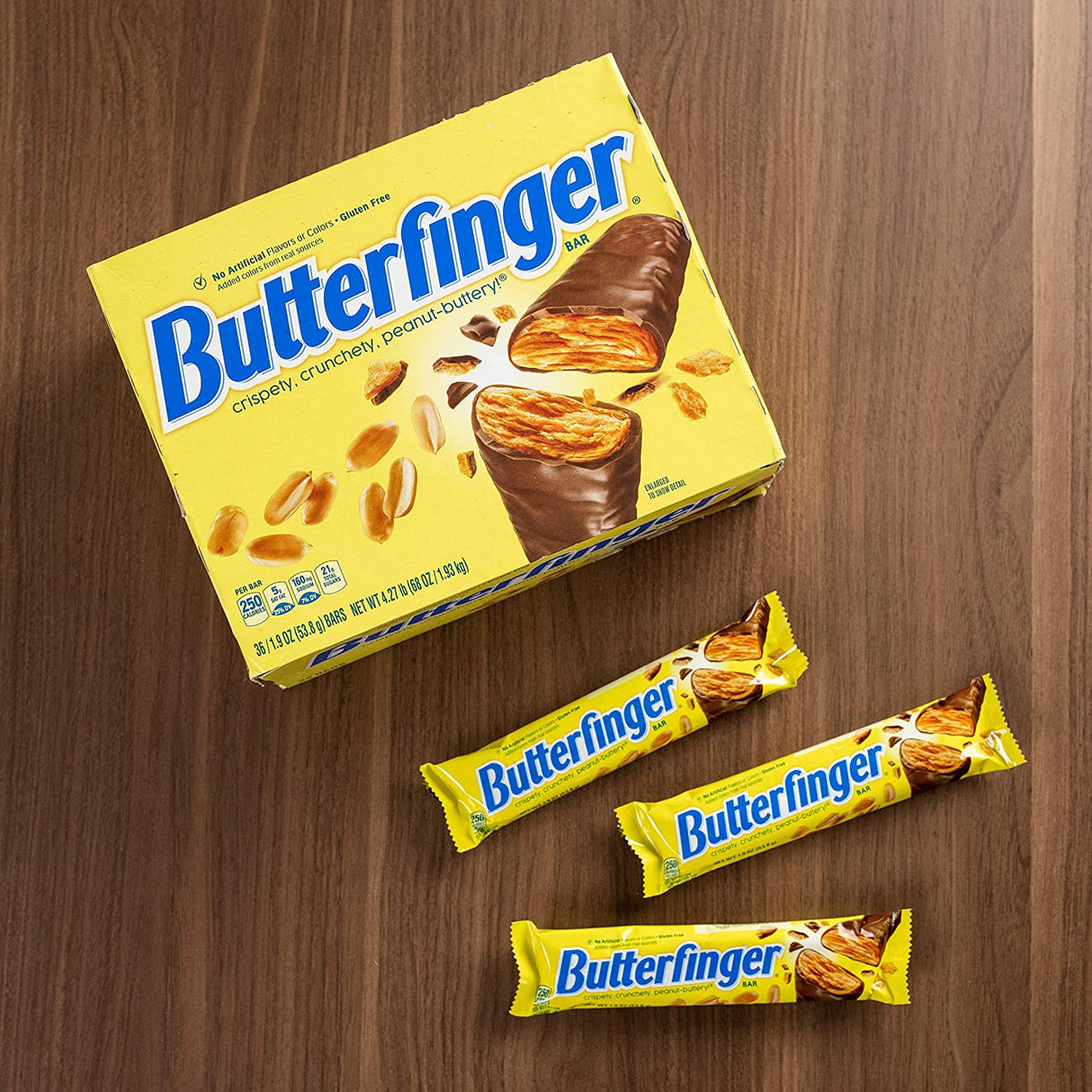 Barras de Chocolate y Maní Butterfinger Nestle 36 un x 53.8 g