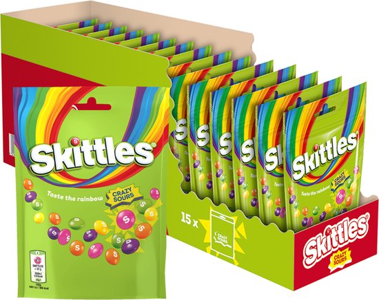Masticables Crazy Sours Skittles 14 x 152 g