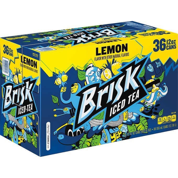 Té Helado Brisk Limón Lipton 36 un x 355 ml