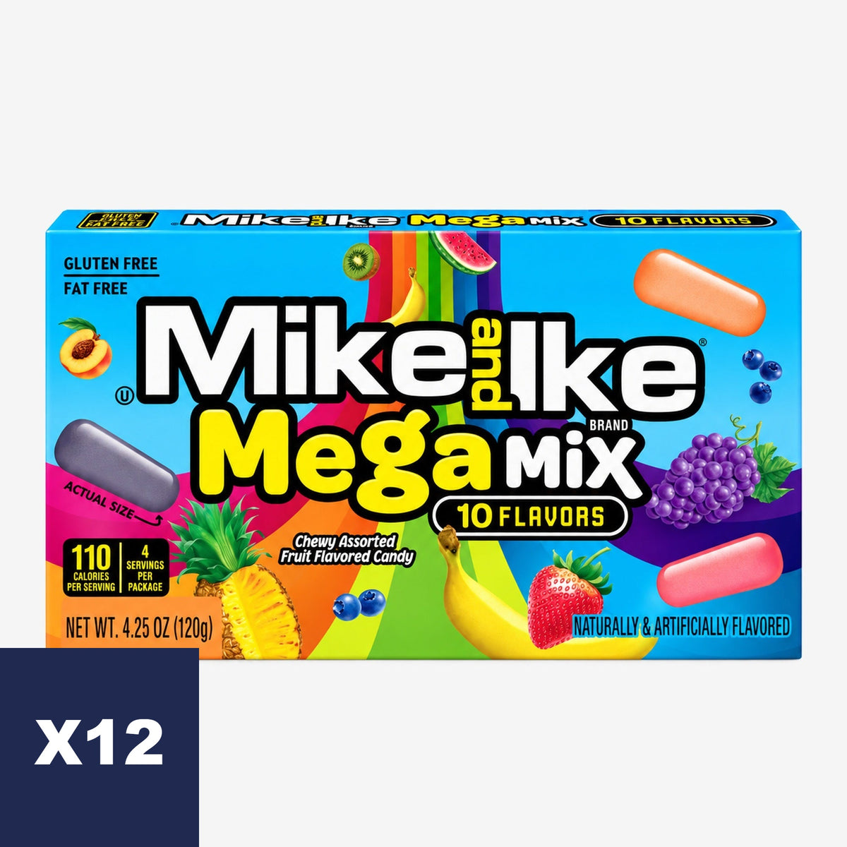 Masticables Mega Mix Theater Mike and Ike 12 x 120 g