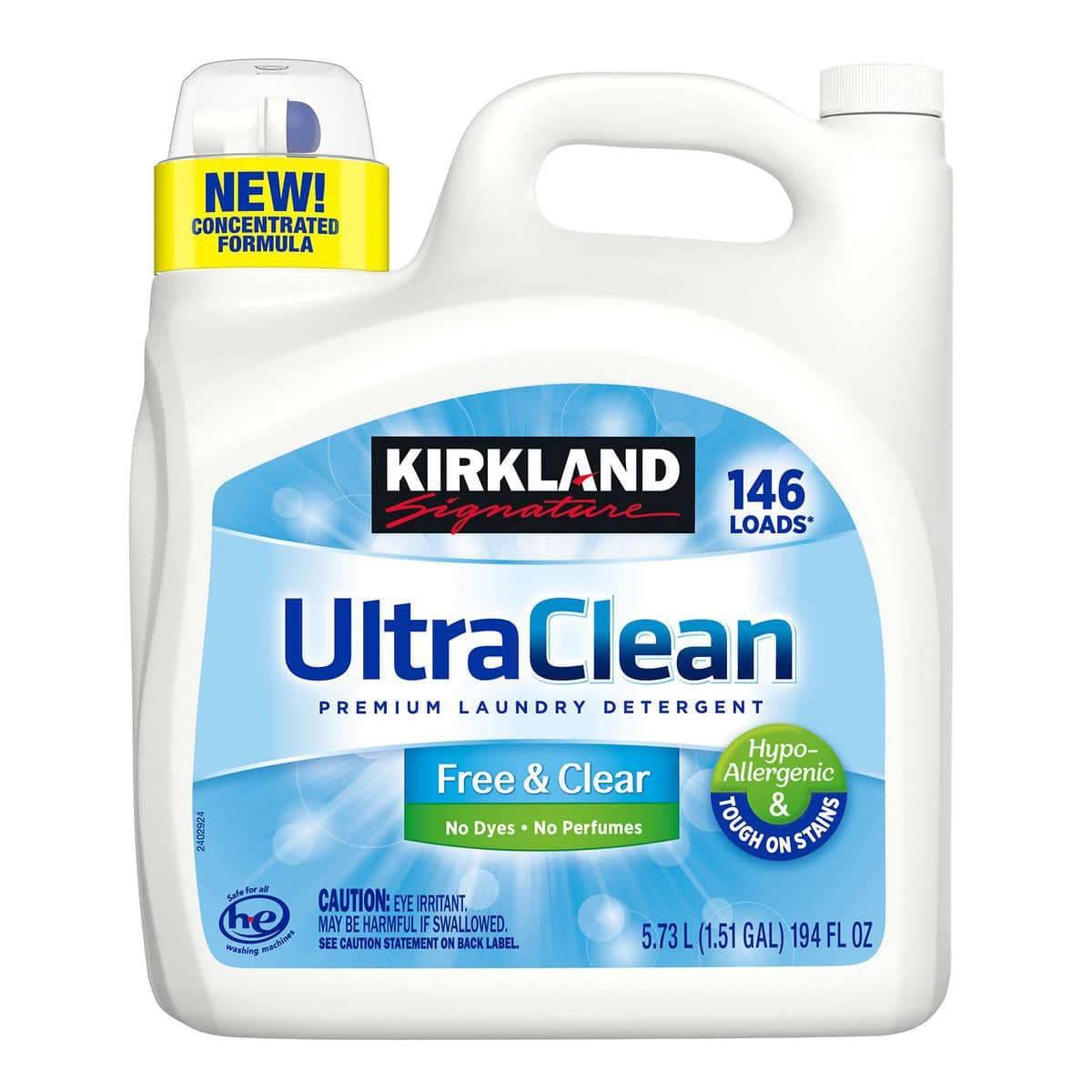 Detergente Líquido Hipoalergénico Ultra Clean Kirkland 5.73 L