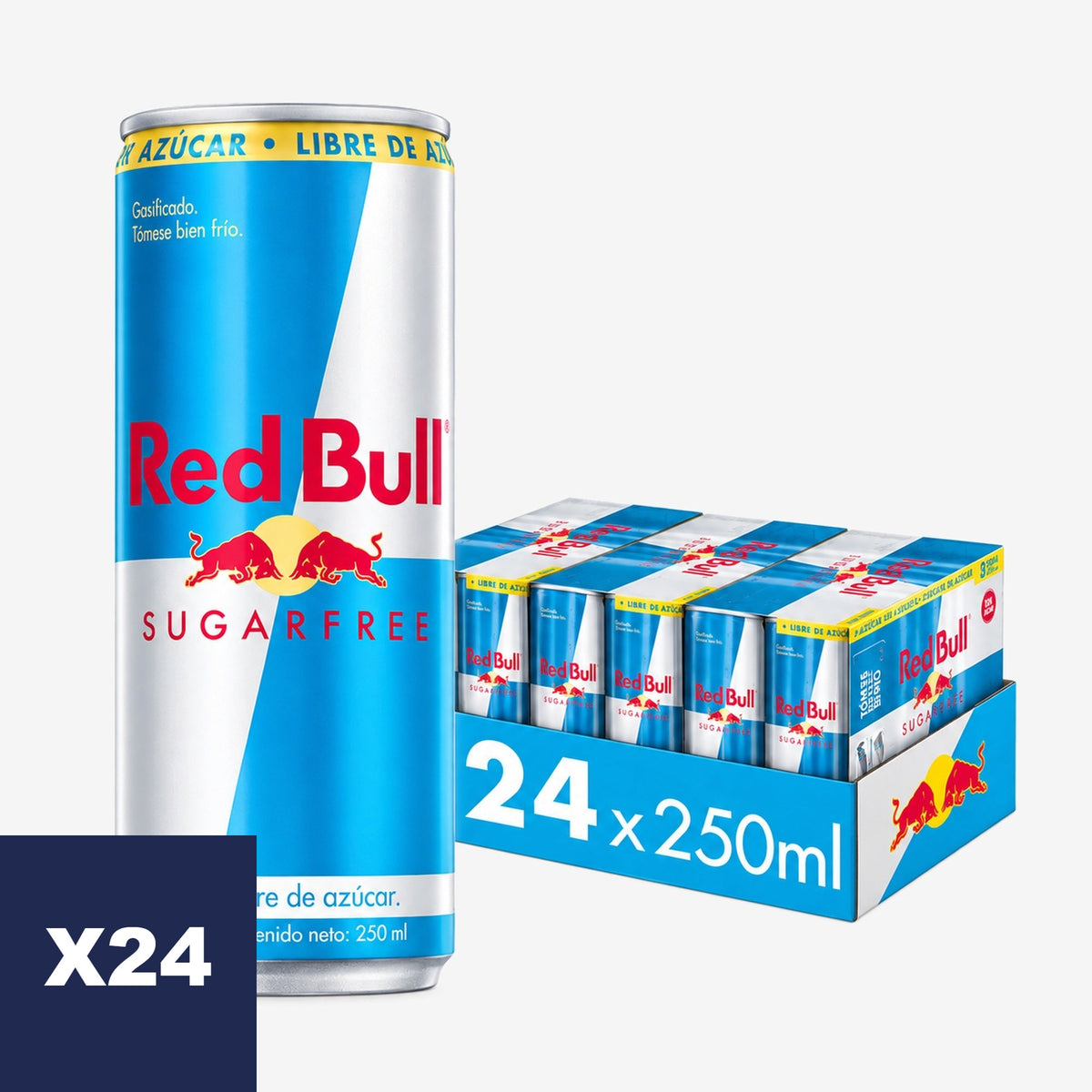 Bebida Energética sin Azúcar Lata Red Bull 24 x 250 ml