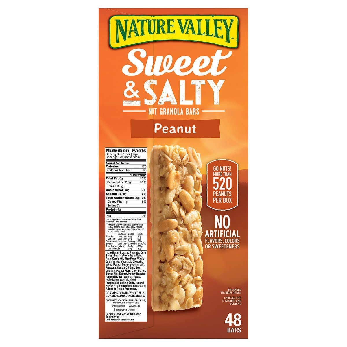 Barritas de Granola Sweet and Salty con Maní Nature Valley 48 un x 33 g